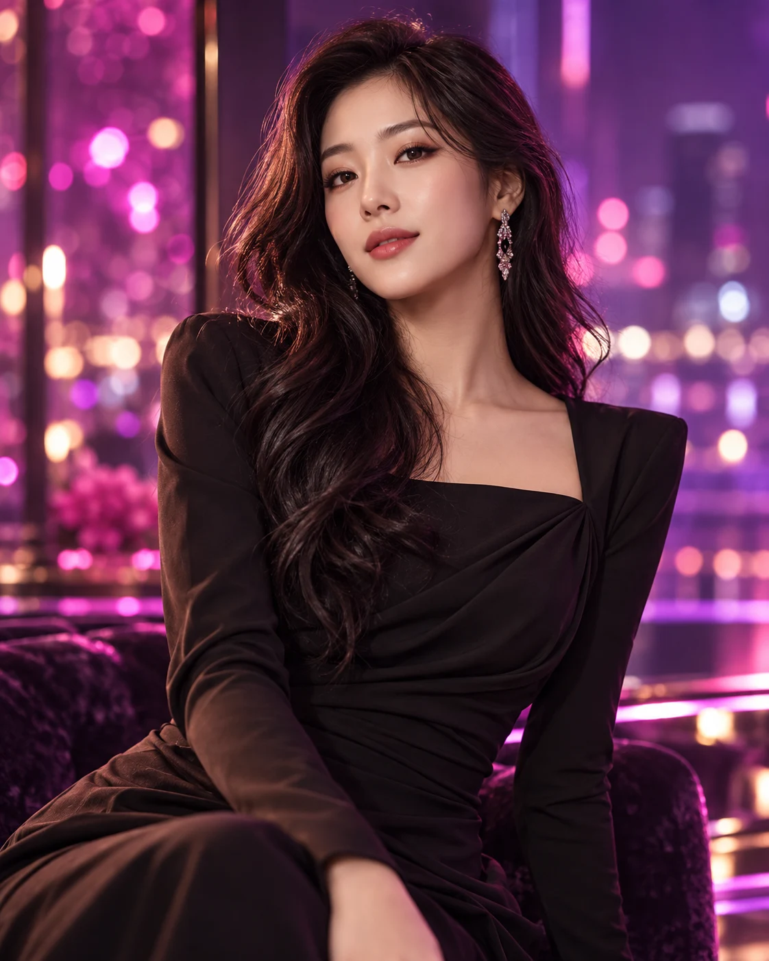 성인 모델의 AI 패션 화보 — 실제 직원 사진 아님